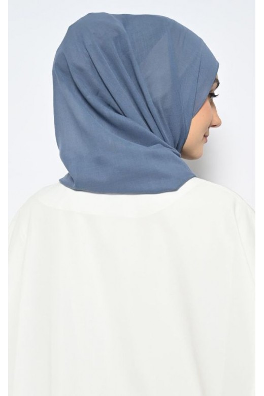 Pasmina Voal Gucci Jahit Tepi Denim